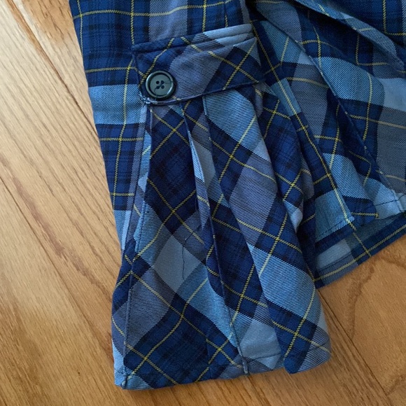 Lands' End Blue Plaid Mini Skirt - Picture 8 of 12